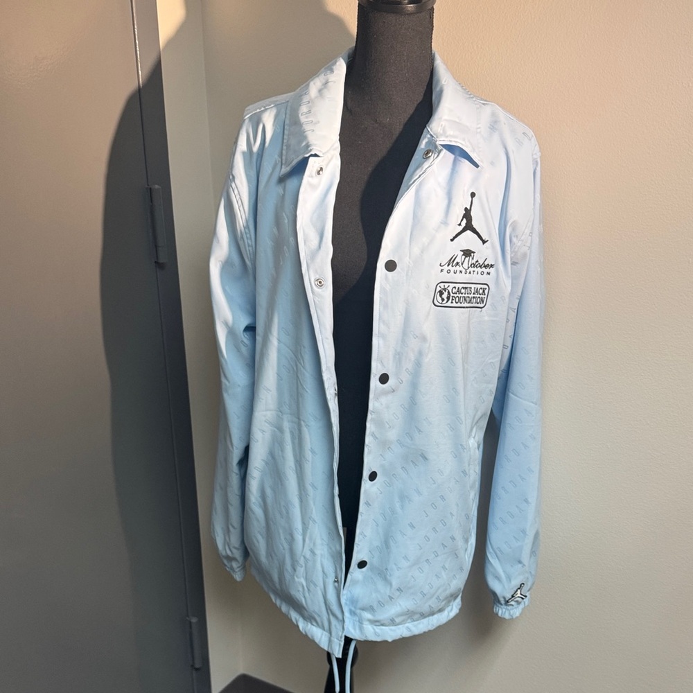 Jordan & Cactus Jack Blue Mr October Foundation Coach Jacket